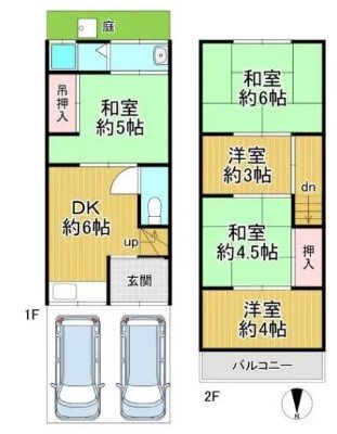 大塚中溝 間取り図
