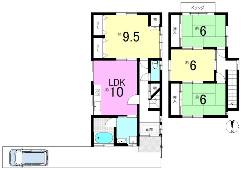 御陵別所町 間取り図