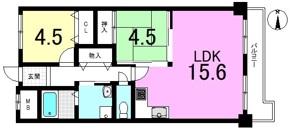 サンルシエル山科西野  間取り図