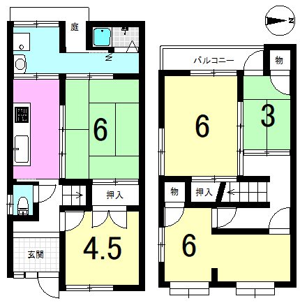 西野山射庭ノ上町 間取り図
