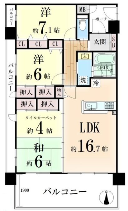 パデシオン山科椥辻【会員限定】 間取り図