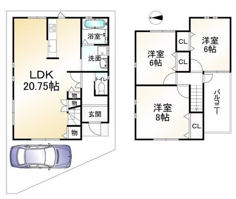 東野森野町【会員限定】 間取り図