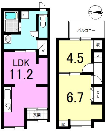 西野楳本町 間取り図