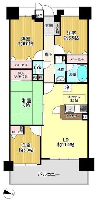 パデシオン山科夢ヶ丘【会員限定】 間取り図