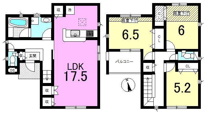 北花山市田町第1-１２号地 間取り図