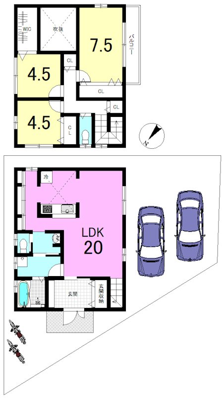 大塚北溝町 間取り図