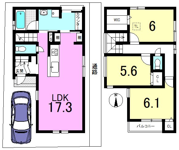 音羽稲芝 間取り図