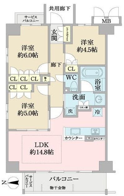 プレミスト山科椥辻ザ・テラス 【会員限定】 間取り図