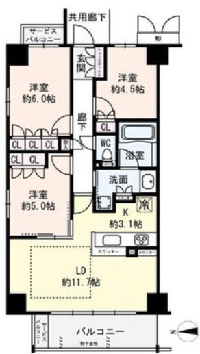 プレミスト山科椥辻ザ・テラス 【会員限定】 間取り図
