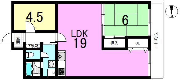 進和山科ハイライフ 間取り図