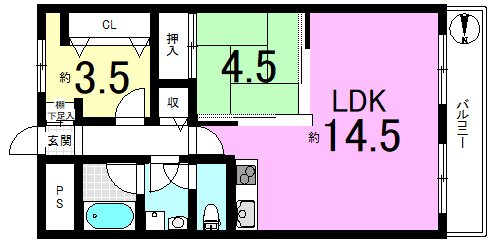 山科ハイツ  間取り図
