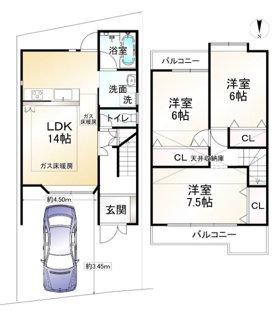 西野左義長町【会員限定】 間取り図