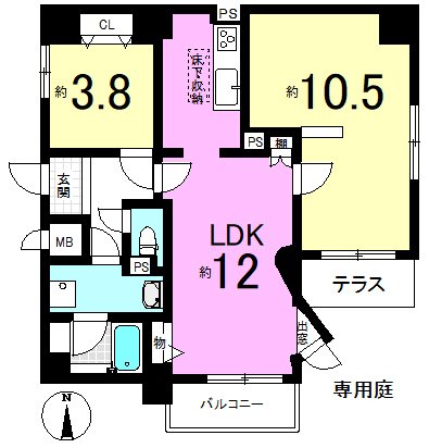 プレセランス山科 間取り図
