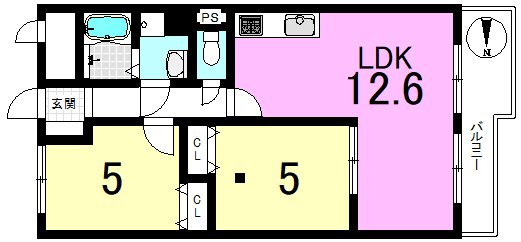 山科ハイツ  間取り図