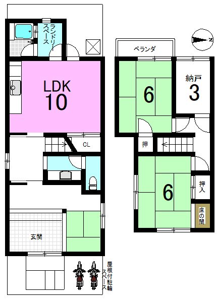 西野山南畑町 間取り図