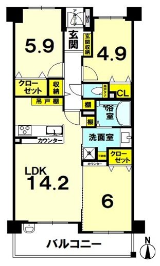 アーバニス京都山科【会員限定】 間取り図
