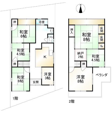 日ノ岡堤谷町【会員限定】 間取り図