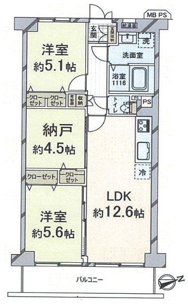 マンハイム山科 間取り図