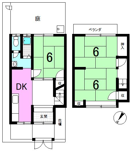 西野楳本町 間取り図
