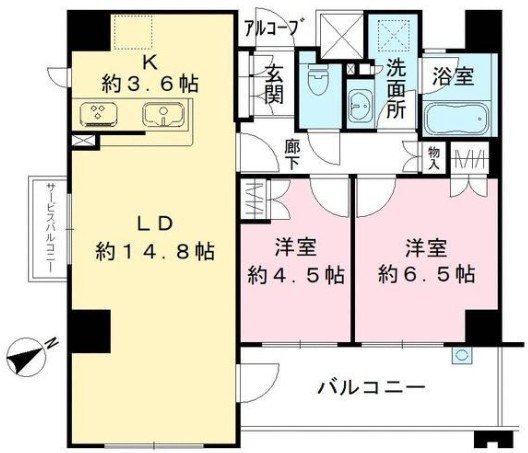 クレヴィア京都山科【会員限定】 間取り
