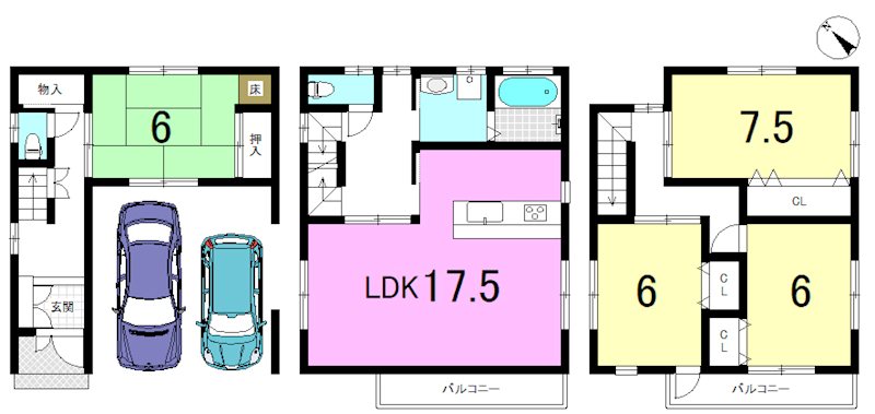大塚高岩 間取り図