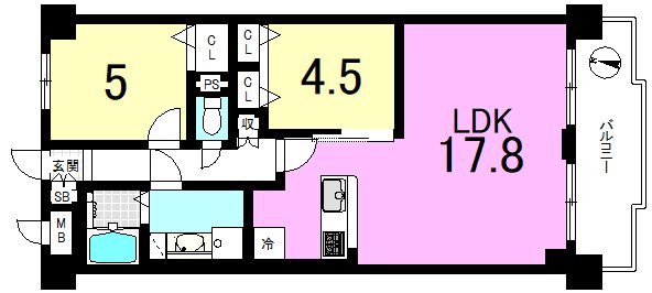 ルモン山科四ノ宮 間取り図