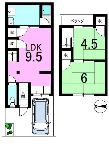 川田欠ノ上 間取り図