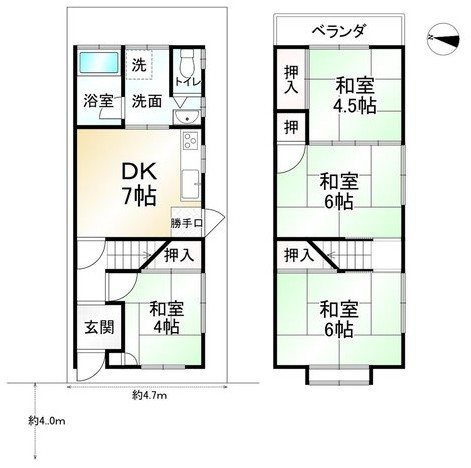 北花山六反田町【会員限定】 間取り