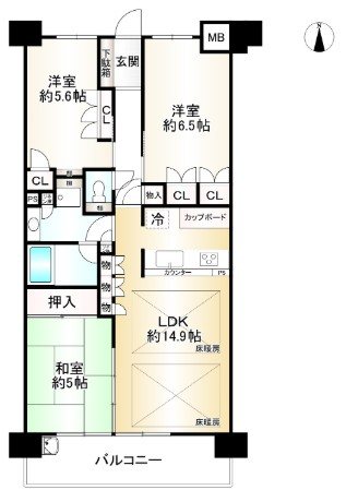 クレヴィア京都山科【会員限定】 間取り図