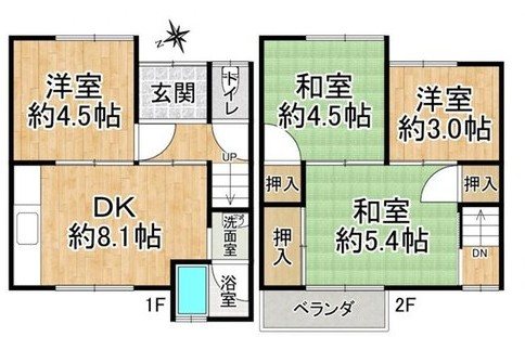 日ノ岡鴨土町【会員限定】 間取り図