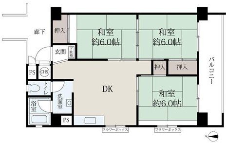 山科団地A棟【会員限定】 間取り図