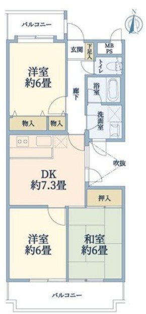 ライオンズマンション山科南【会員限定】  間取り図