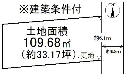 北花山中道町4号地 間取り図