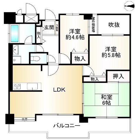 東急ドエルアルス京都山科【会員限定】 間取り図