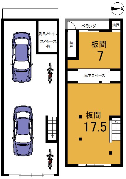 北花山寺内町 間取り図