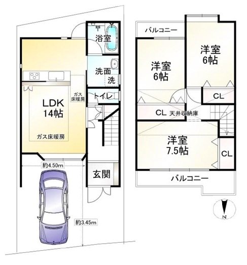 西野左義長町【会員限定】 間取り図