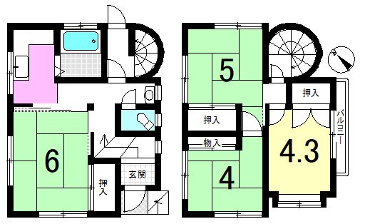小山谷田町 間取り図