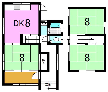 大津市高砂町 間取り図