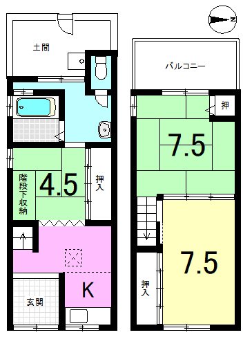 西野楳本町 間取り図