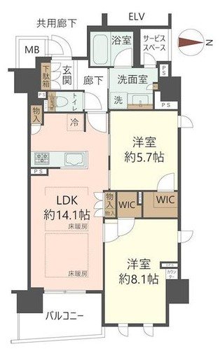 ジオ山科椥辻ノース【会員限定】 間取り図