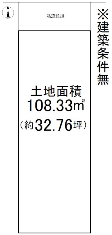 西野大鳥井町3号地 間取り図