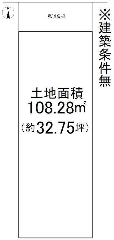 西野大鳥井町4号地 間取り図