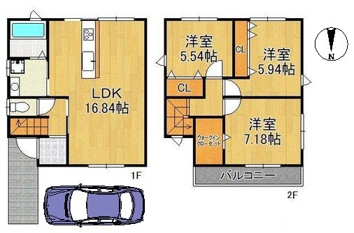 北花山河原町【会員限定】 間取り図
