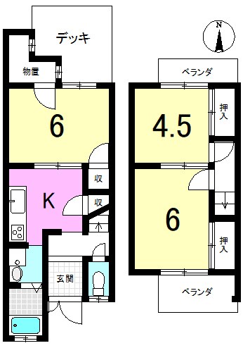 西野山百々町 間取り図