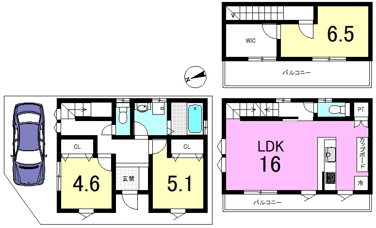 御陵血洗町 間取り図