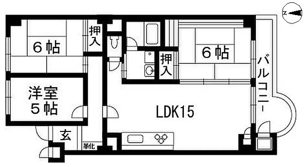 山科音羽マンションA棟【会員限定】 間取り図