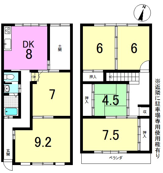 勧修寺柴山 間取り図