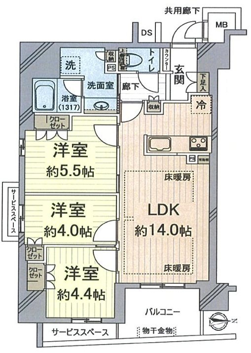 ジオ山科椥辻ノース【会員限定】 間取り図