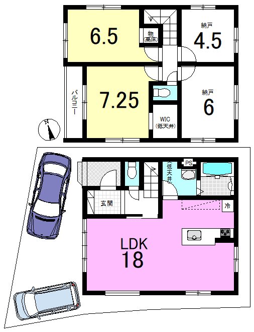 小山西御所町1期 間取り