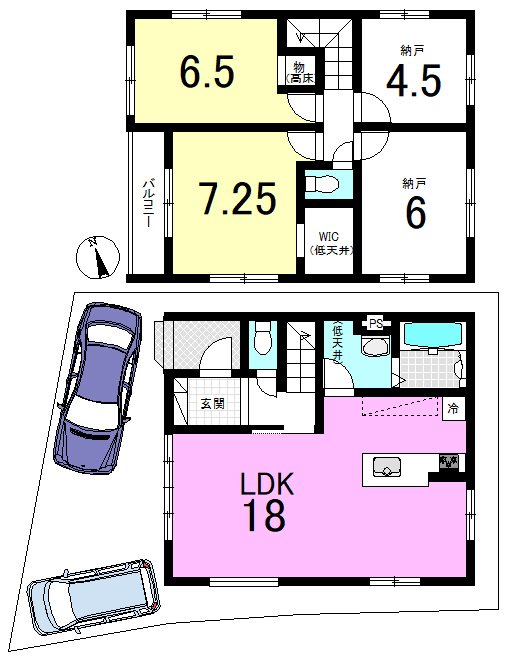小山西御所町1期①号地 間取り